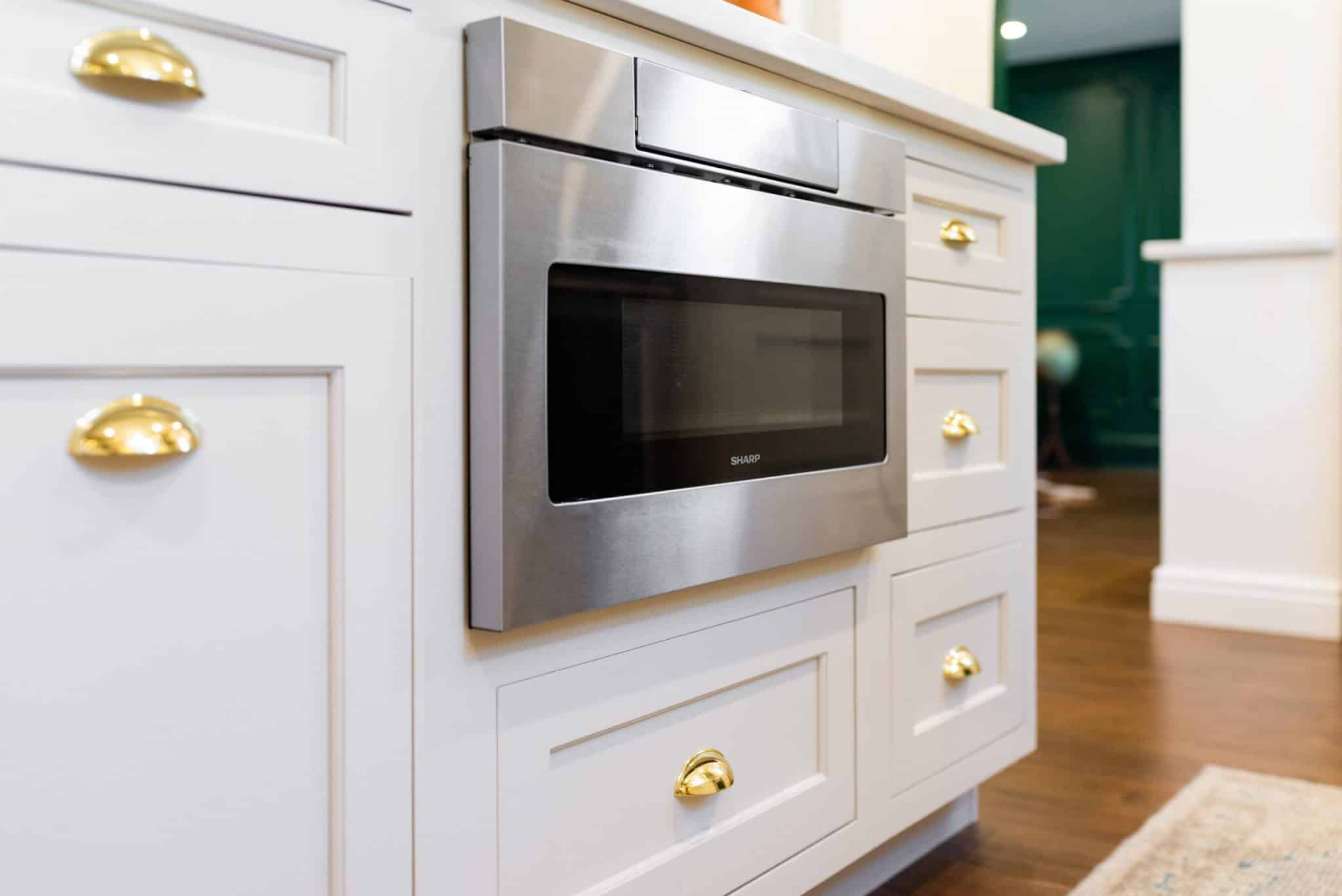 custom cabinetry dream kitchen microwave